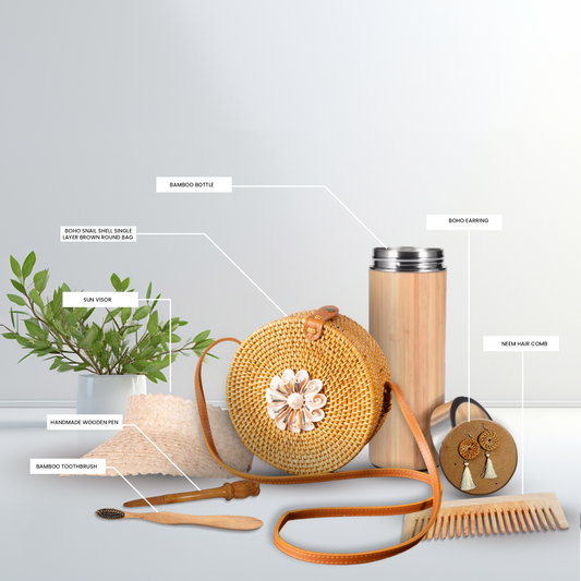bamboo products for women , stylish eco-friendly , unique gift , trendy , handmade, handcrafted, handwoven