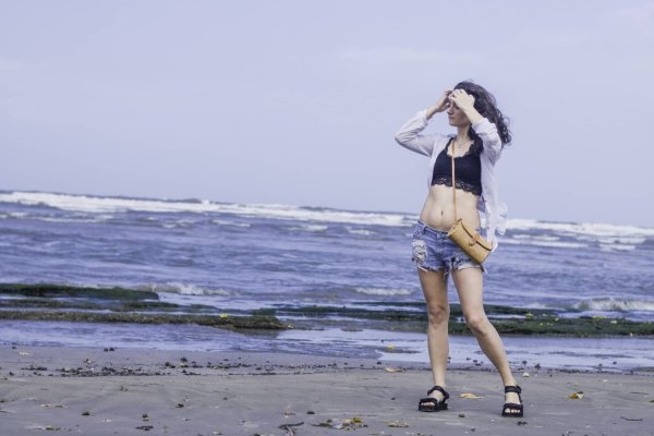 Hippie @ Heart Brown rectangular brown bag