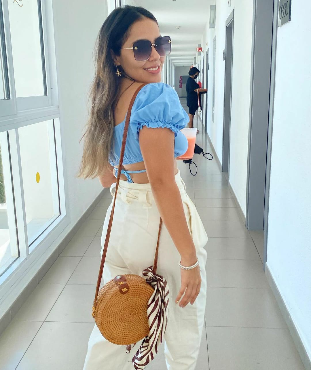 Carry Love Brown Round Bag