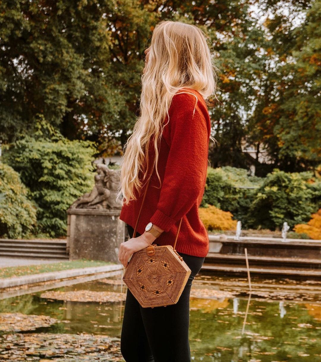 Get Set Go Brown Hexagonal Bag