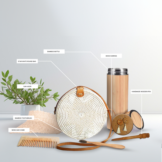 bamboo products for women , stylish eco-friendly , unique gift , trendy , handmade, handcrafted, handwoven