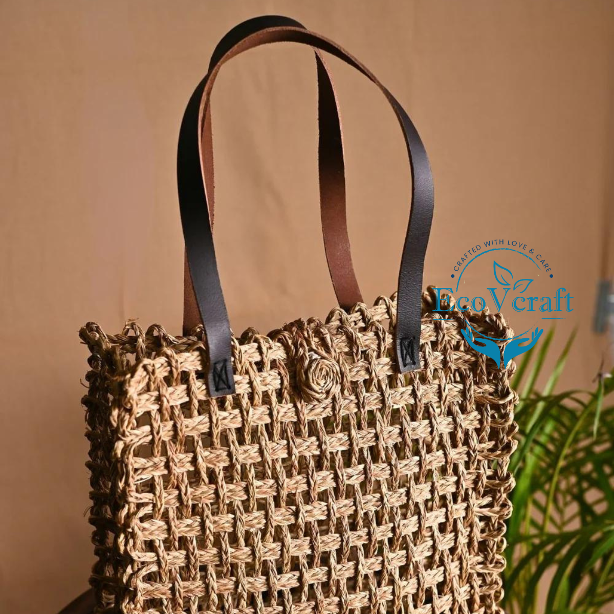 Handmade Sabai Grass Mesh Bag