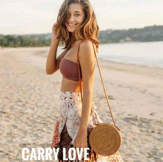 Carry Love Brown Round Bag