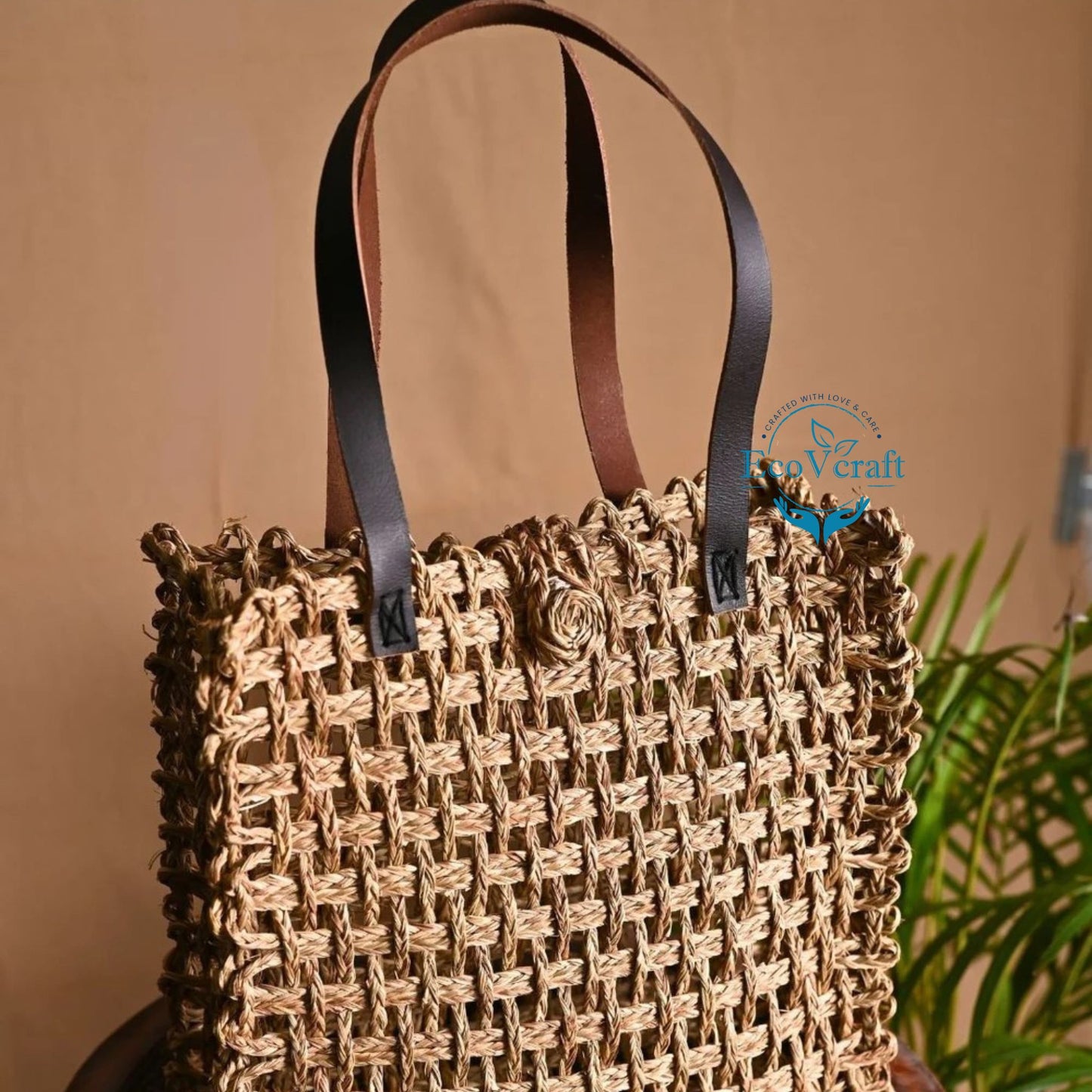 Handmade Sabai Grass Mesh Bag