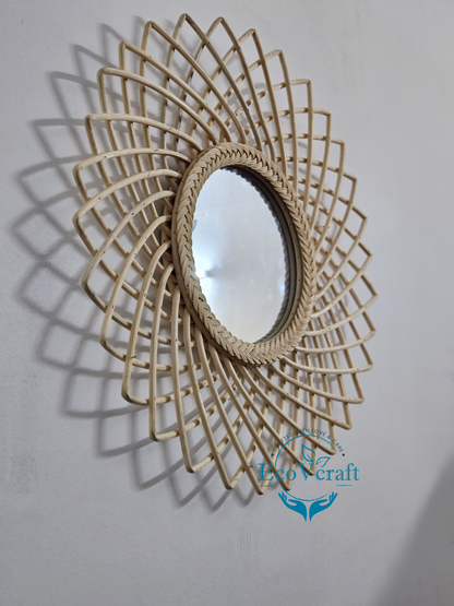 Chakra Rattan Mirror