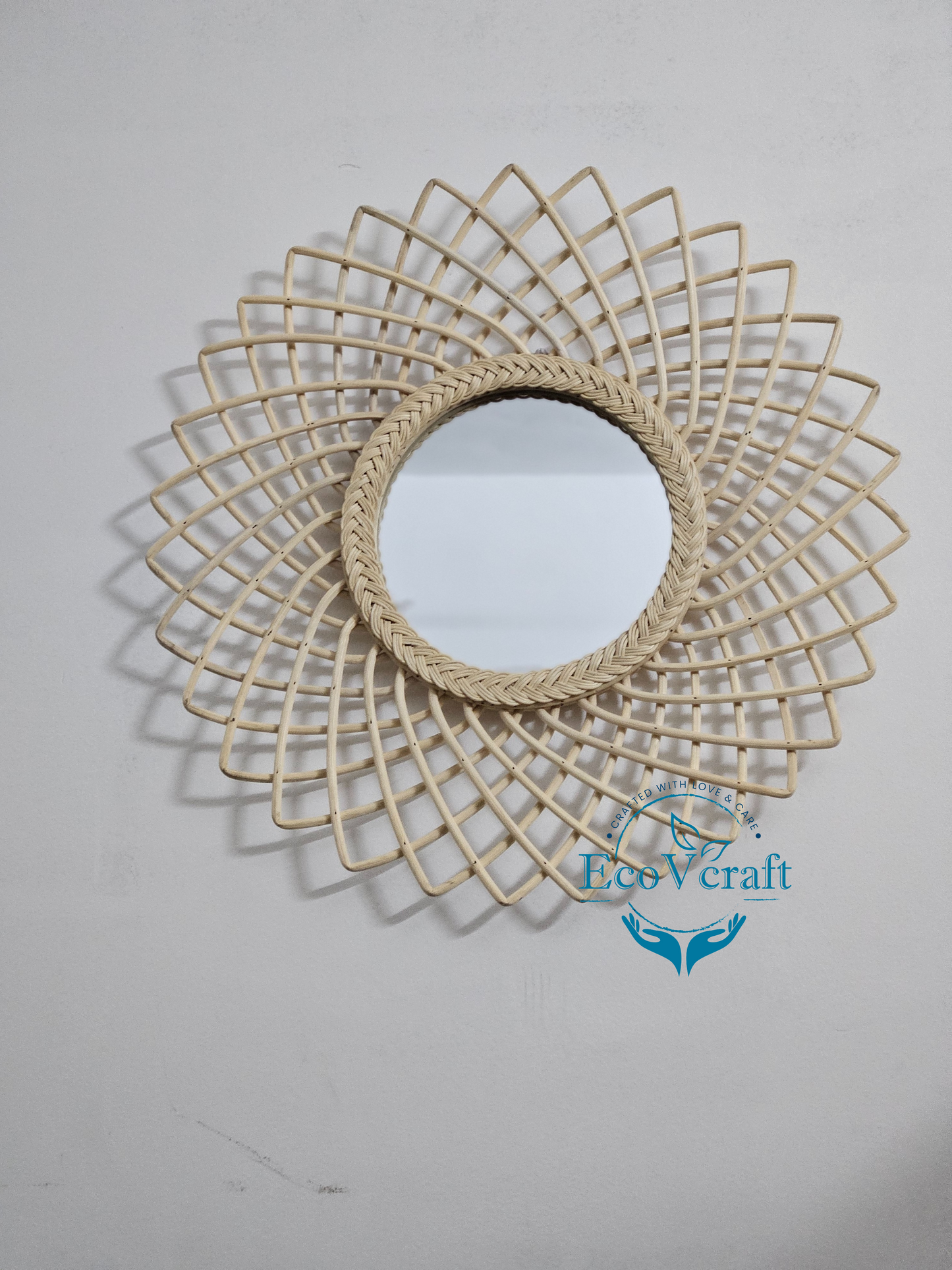 Chakra Rattan Mirror