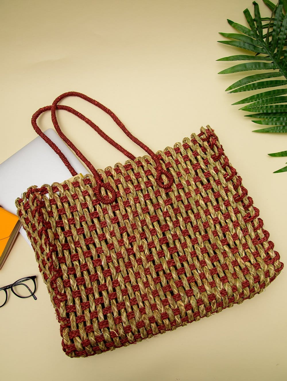 Handmade Sabai Grass Mesh Bag