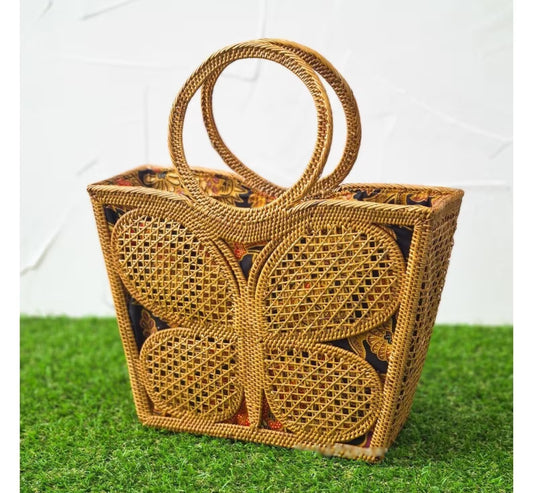 Butterfly Brown Tote Bag